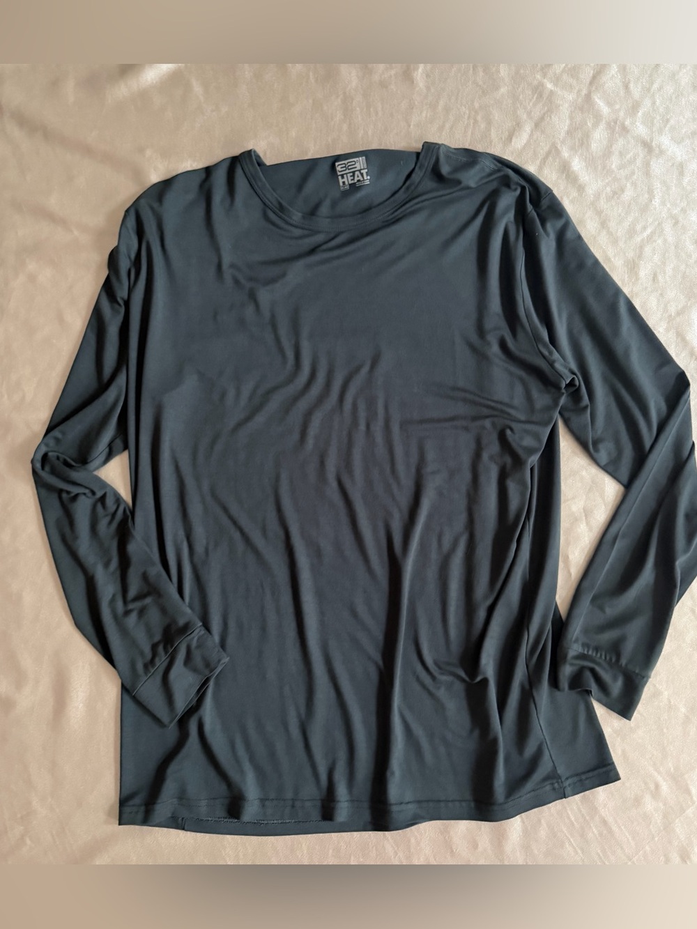 32 Degrees Heat Men's Long Sleeve Thermal Shirt Black XL